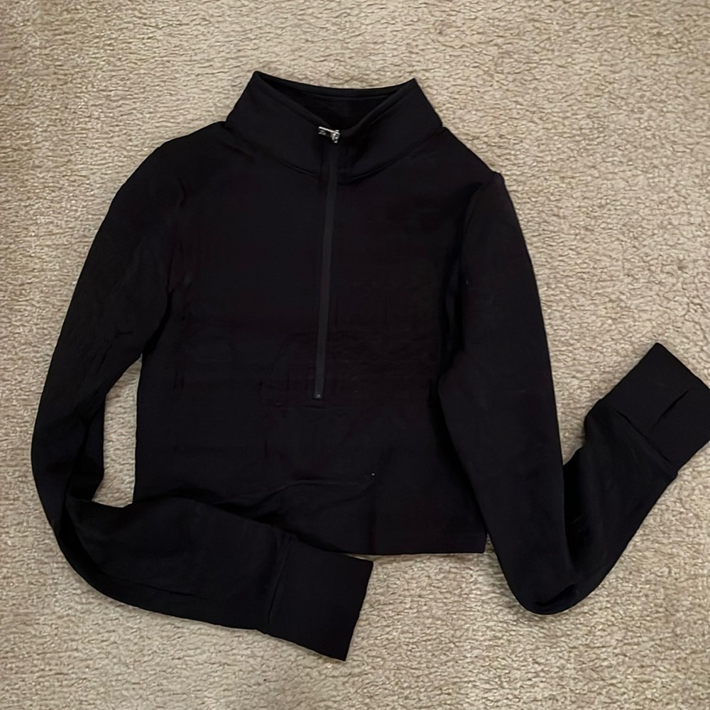 Buffbunny jacquard crop 1/4 zip